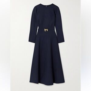 Oscar de la Renta Wool-Blend Midi Dress